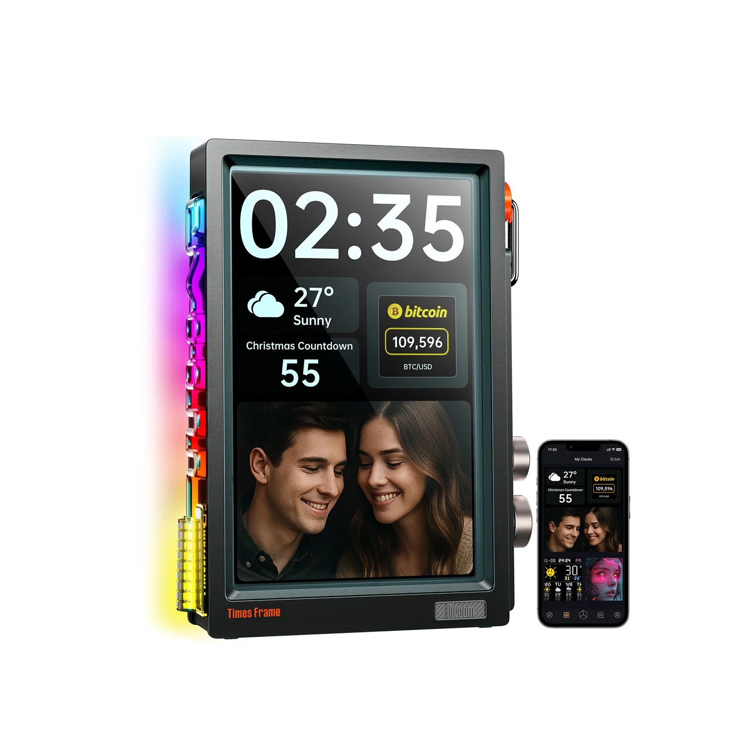 Цифровая рамка Divoom Times Frame 64 Gb Black RGB 10.1 дюйм